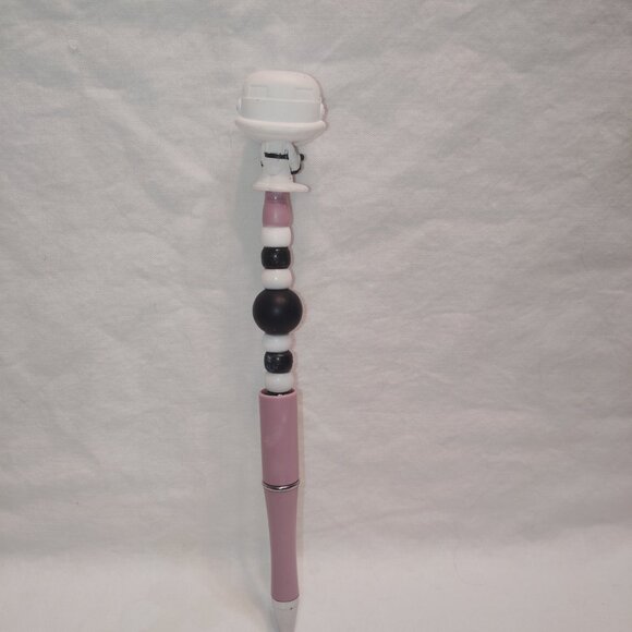 Disney Doorable- Stormtrooper- Handmade Beaded Pen Star Wars - Picture 2 of 2